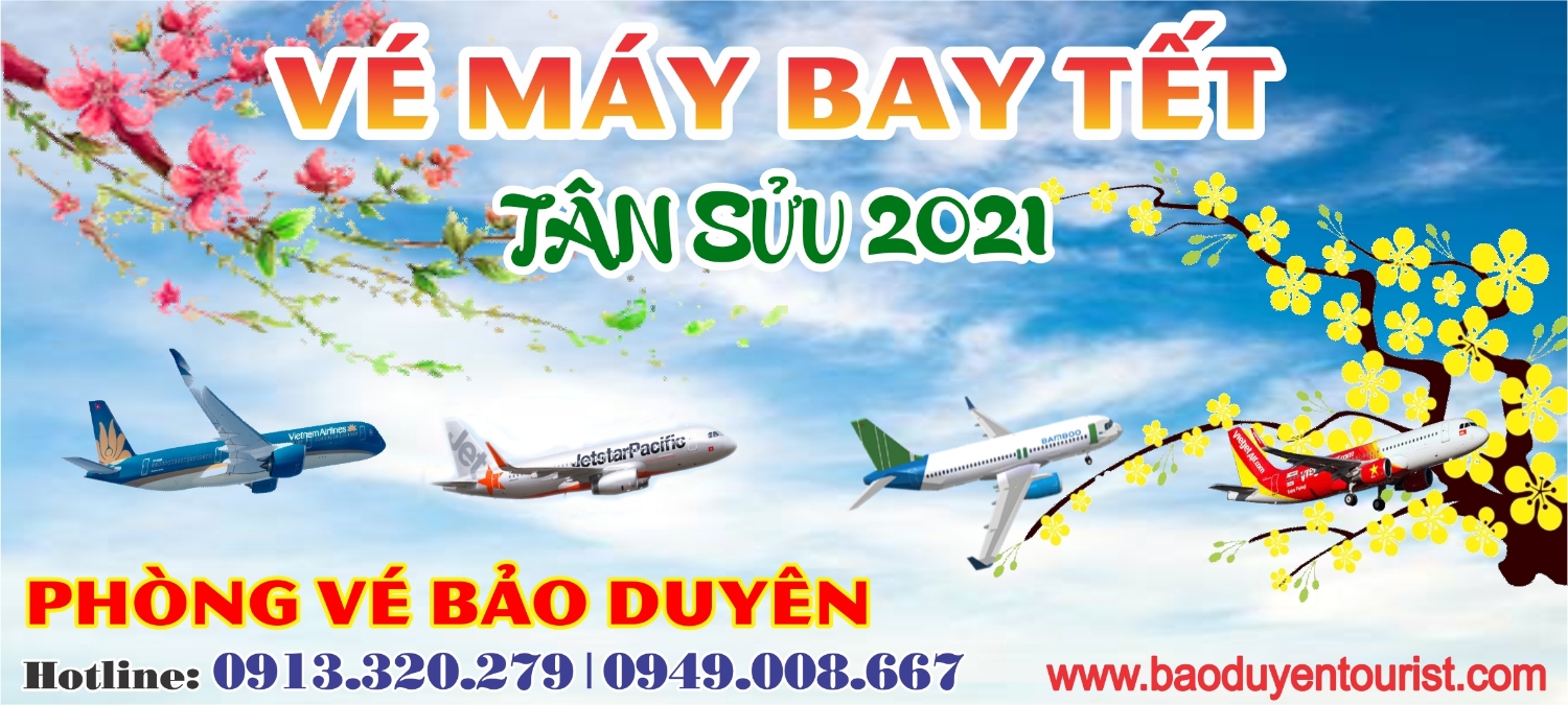 Đặt vé máy bay các hãng Tết Tân Sửu 2021